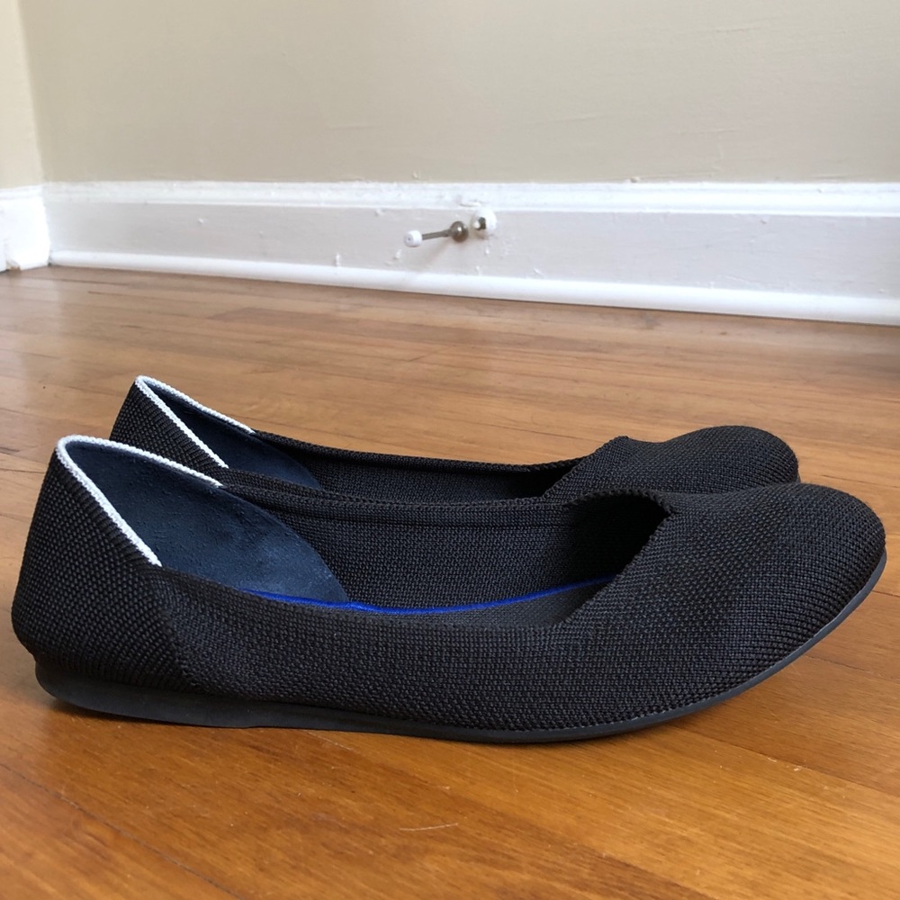 Rothy’s Black Solid Flat. Size 9.